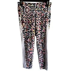 ATHLETA Multicolor High Rise Chaturanga Watercolor Ladies Capri Leggings, S‎